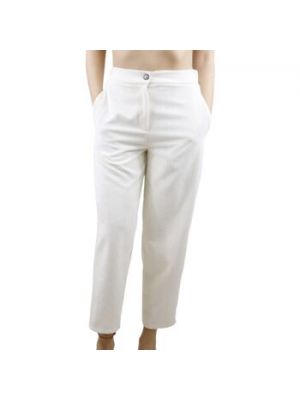 Białe spodnie z kieszeniami Vicolo