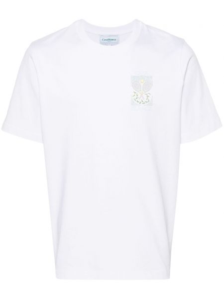 T-shirt en coton Casablanca blanc