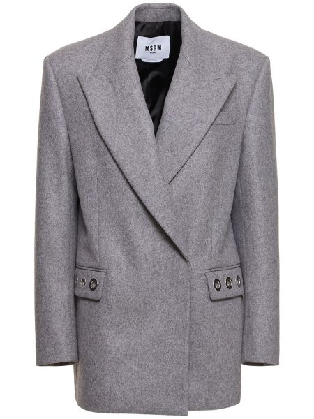 Yün blazer Msgm gri