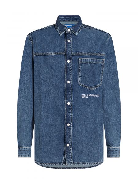 Denim skjorte Karl Lagerfeld Jeans hvid