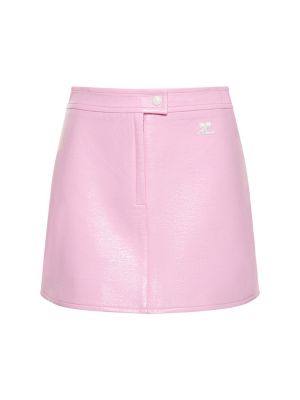 Mini sukně Courrèges růžové