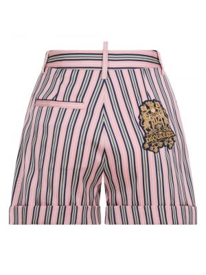 Shorts à rayures Dsquared2 rose