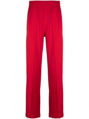 Pantalon droit en coton Styland rouge