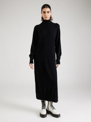 Πλεκτή φόρεμα Ecoalf μαύρο