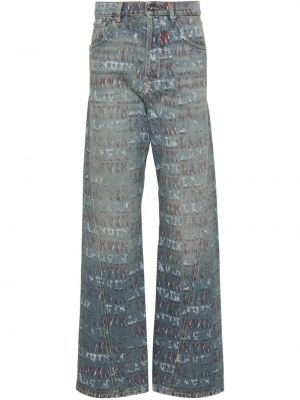 Straight jeans mit print Lanvin