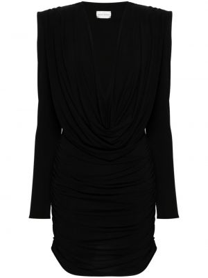 Drapované mini šaty Magda Butrym čierna
