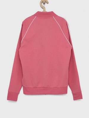 Bluza rozpinana bawełniana Adidas Originals różowa