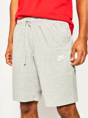 Флийс спортни шорти Nike сиво