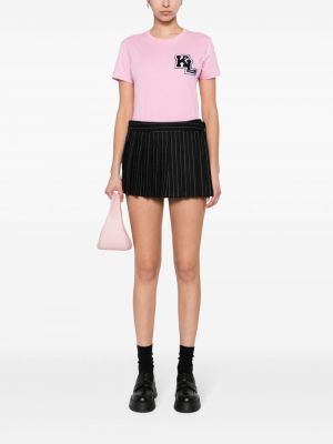 T-shirt en coton Karl Lagerfeld rose