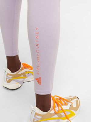 Spodnie sportowe Adidas By Stella Mccartney fioletowe