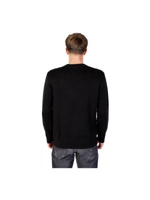 Dzianinowy sweter z długim rękawem Tommy Jeans czarny