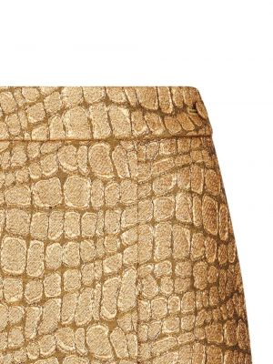 Žakárové mini sukně Tom Ford zlaté