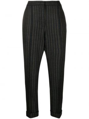 Pantaloni cu talie înaltă Moschino gri