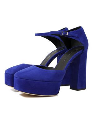 Замшевые туфли Giuseppe Zanotti Design синие