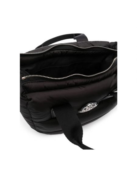 Wodoodporna pikowana torba na ramię Moncler czarna