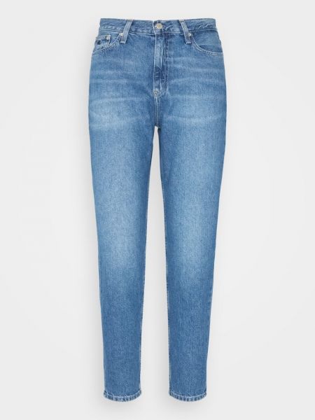 Jeansy relaxed fit Calvin Klein Jeans niebieskie