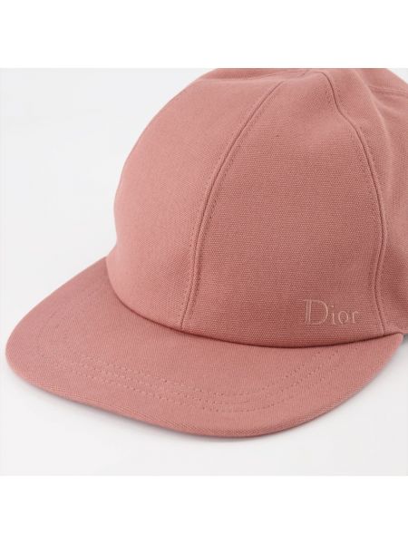 Gorra de algodón Dior rosa