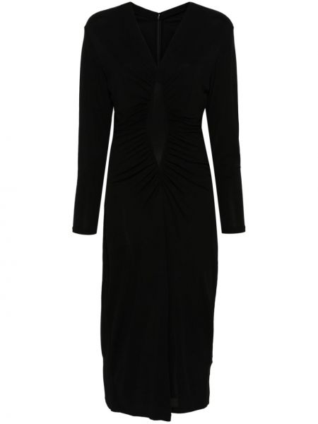 Midi haljina Dvf Diane Von Furstenberg crna