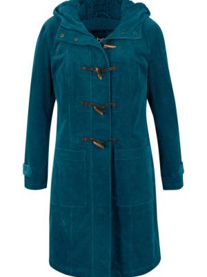 Вельветовое пальто Bpc Bonprix Collection синее