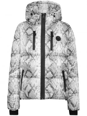 Pernata jakna s printom Plein Sport siva