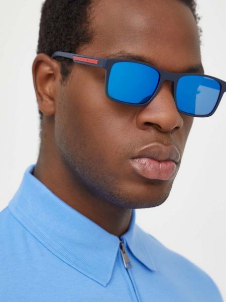 Niebieskie okulary przeciwsłoneczne Tommy Hilfiger