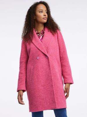 Palton de lână Orsay roz