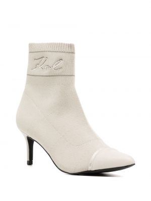 Ankle boots Karl Lagerfeld białe