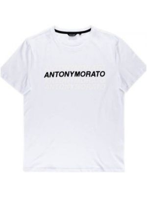 Slim fit tričko s krátkými rukávy Antony Morato bílé