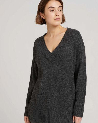 Пуловер Tom Tailor Denim, серый