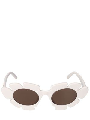 Слънчеви очила на цветя Loewe бяло