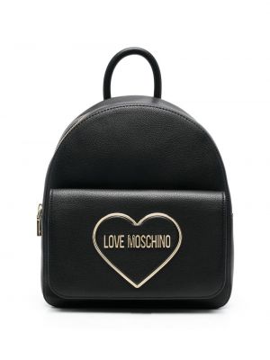 Hjertemønster ryggsekk Love Moschino svart