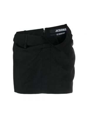 Czarna mini spódniczka wełniana Jacquemus