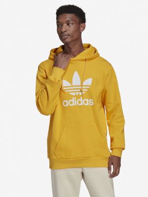 Hanorac cu fermoar Adidas Originals galben
