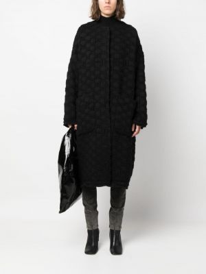 Puntíkatý kabát Uma Wang černý
