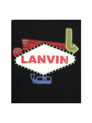 Sudadera con capucha de algodón Lanvin negro
