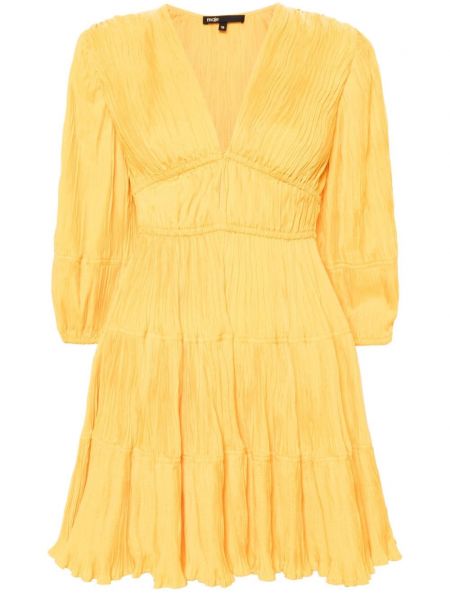 Kleid mit v-ausschnitt Maje gelb