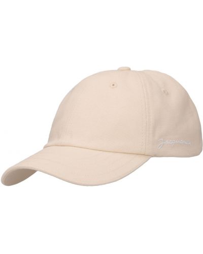 Gorra de algodón Jacquemus blanco