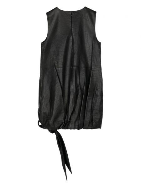 Kožené šaty Helmut Lang černé