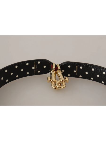 Cinturón de cuero de cristal Dolce & Gabbana