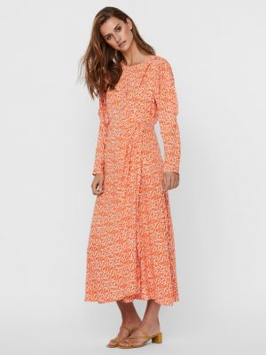 Sukienka Vero Moda pomarańczowa