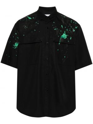 Βαμβακερό πουκάμισο με σχέδιο Moschino