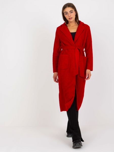 Βελούδινο παλτό Fashionhunters κόκκινο