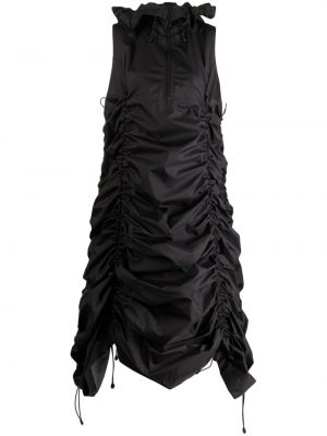 Коктейлна рокля с цип Junya Watanabe черно