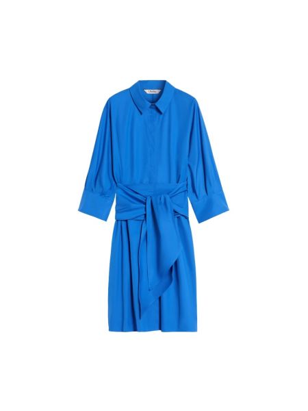 Sukienka kimonowa Max Mara niebieska