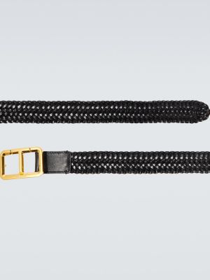 Cinturón de cuero de cuero con hebilla Tom Ford