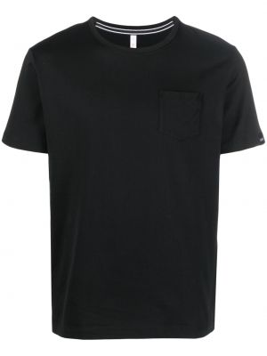 Kokvilnas t-krekls ar kabatām Sun 68 melns