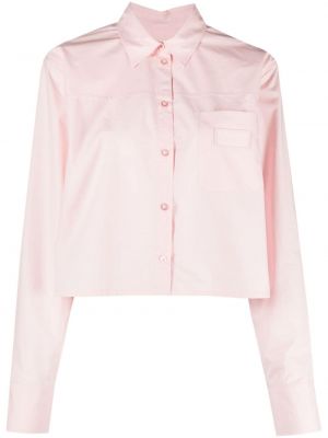 Košeľa s výšivkou Remain ružová
