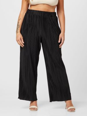 Pantaloni Selected Femme Curve negru