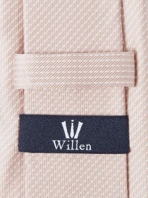 Jedwabny krawat Willen beżowy