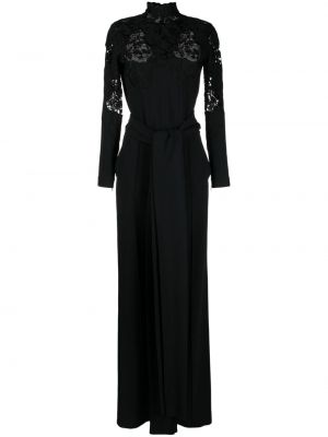 Ολόσωμη φόρμα με δαντέλα Elie Saab μαύρο